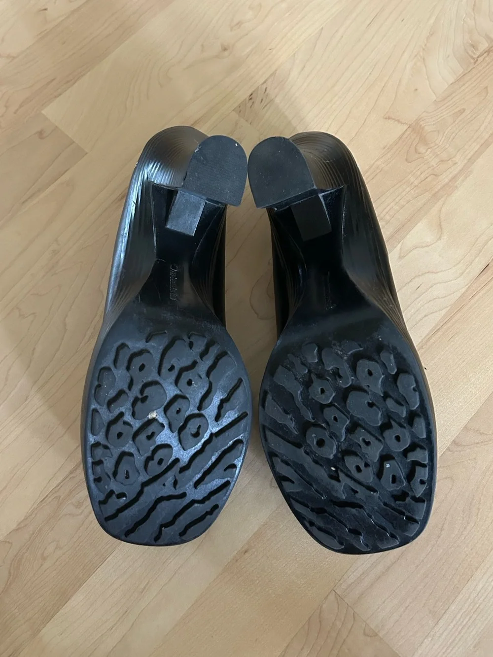 Vintage Y2K No Boundaries Black Platform Buckle Pumps